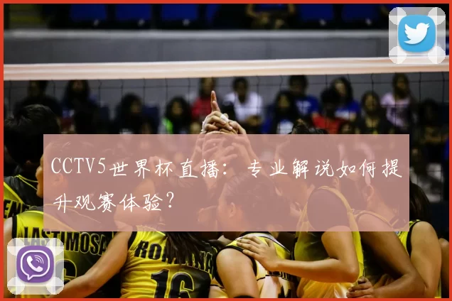CCTV5世界杯直播：专业解说如何提升观赛体验？
